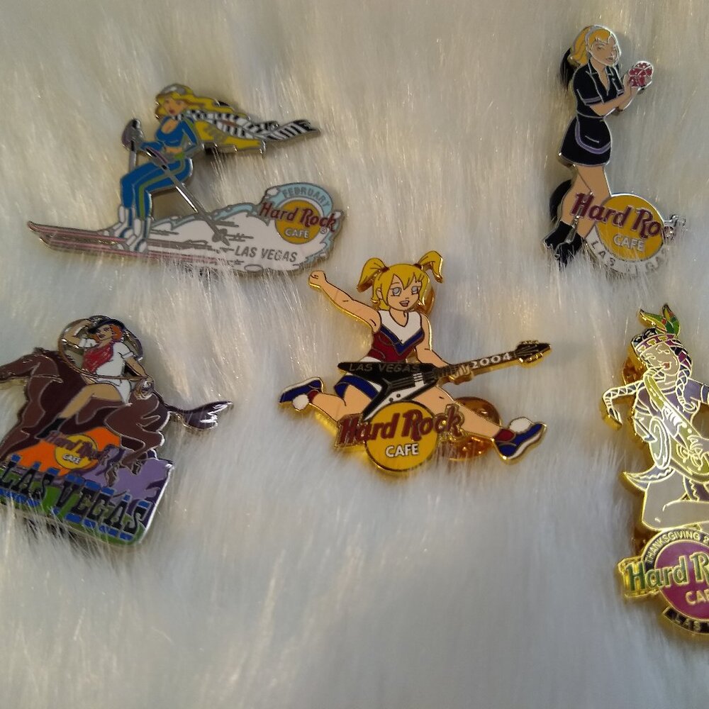 Bundle of 5 HARD ROCK CAFE PINs